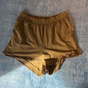 FP Movement by Free People Tan Athletic Shorts
